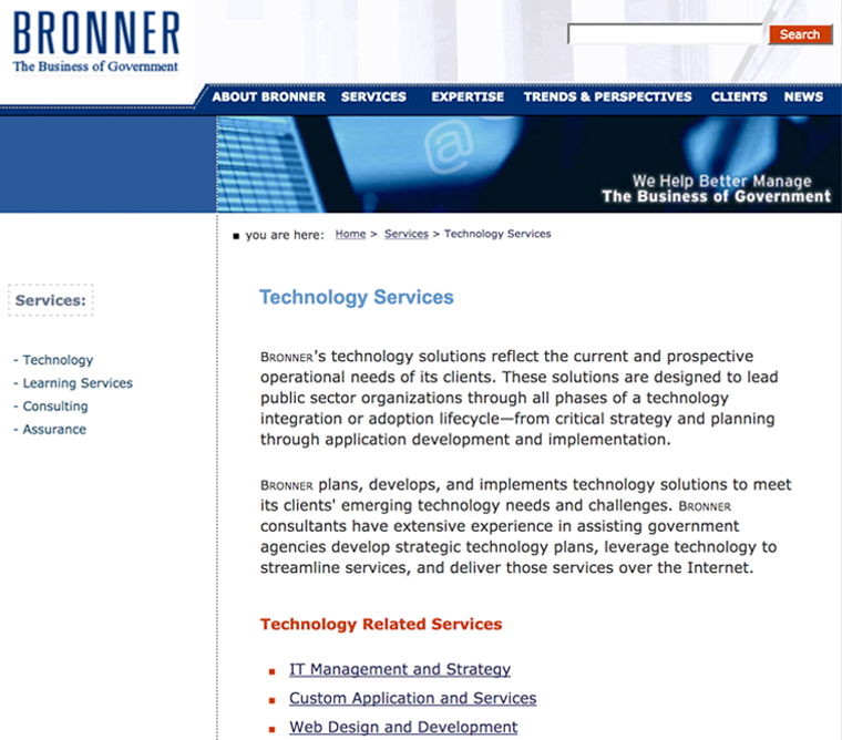 Technology Services Technology Services screen shot