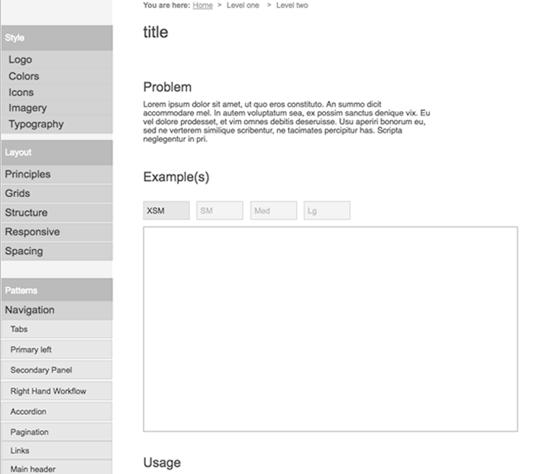 UX Standards wire